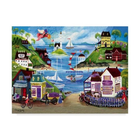 Trademark Fine Art Cheryl Bartley 'Lavender Seaside Angel' Canvas Art, 18x24 ALI40914-C1824GG